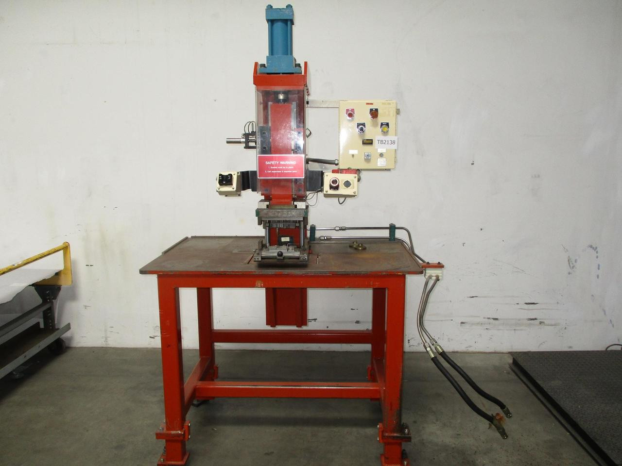 Table Top Industrial Hydraulic Punch Press 4 In Stroke Test Equipment